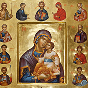 Св. Богородица със Светци <br /> 81х77см