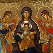Богородица със Светци и Архангели 92-82см